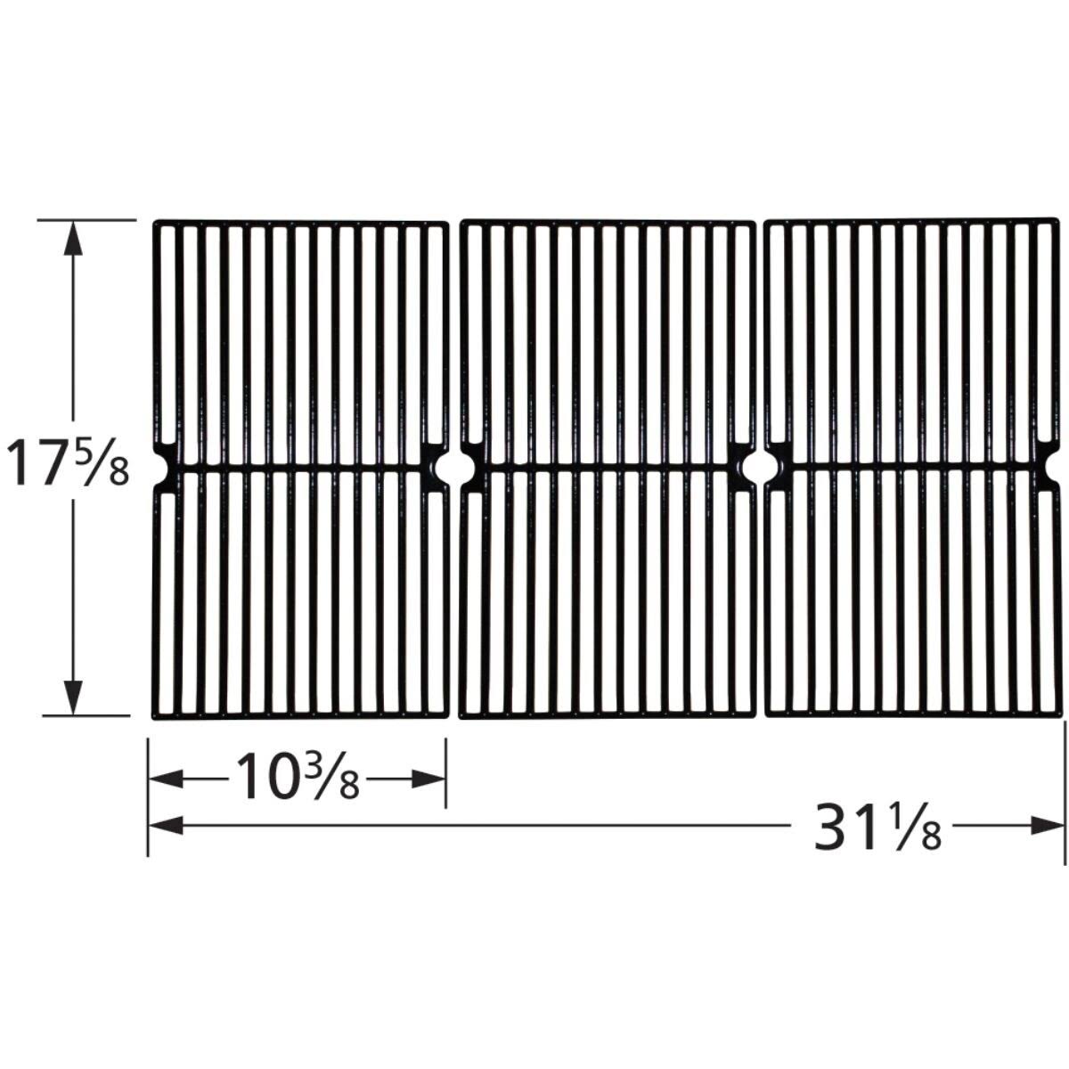 3pc Cast Iron Cooking Grid for Gas Grills O388762