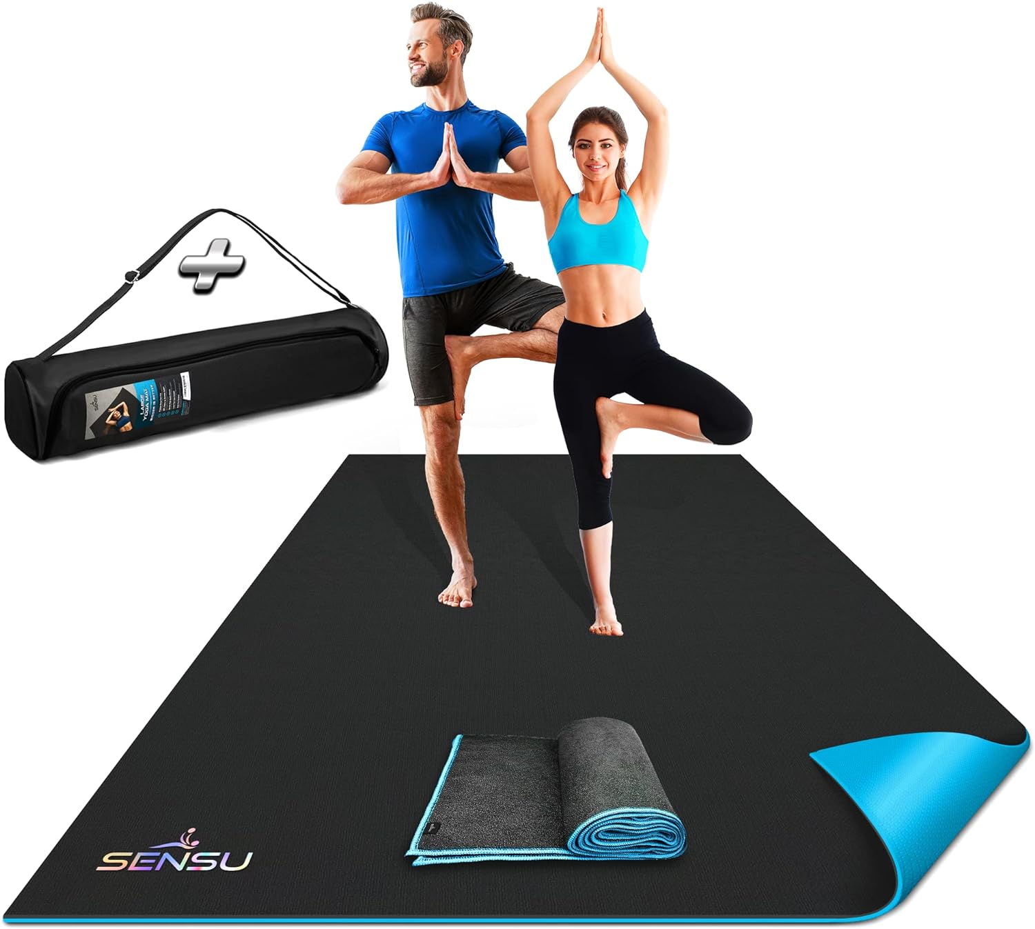 Large 7’ x 5’ x 9mm Non- Slip Yoga Mat R874