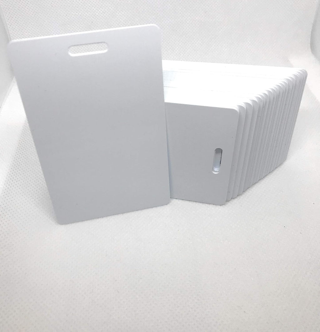100 Blank White PVC Plastic Photo ID Card M4802