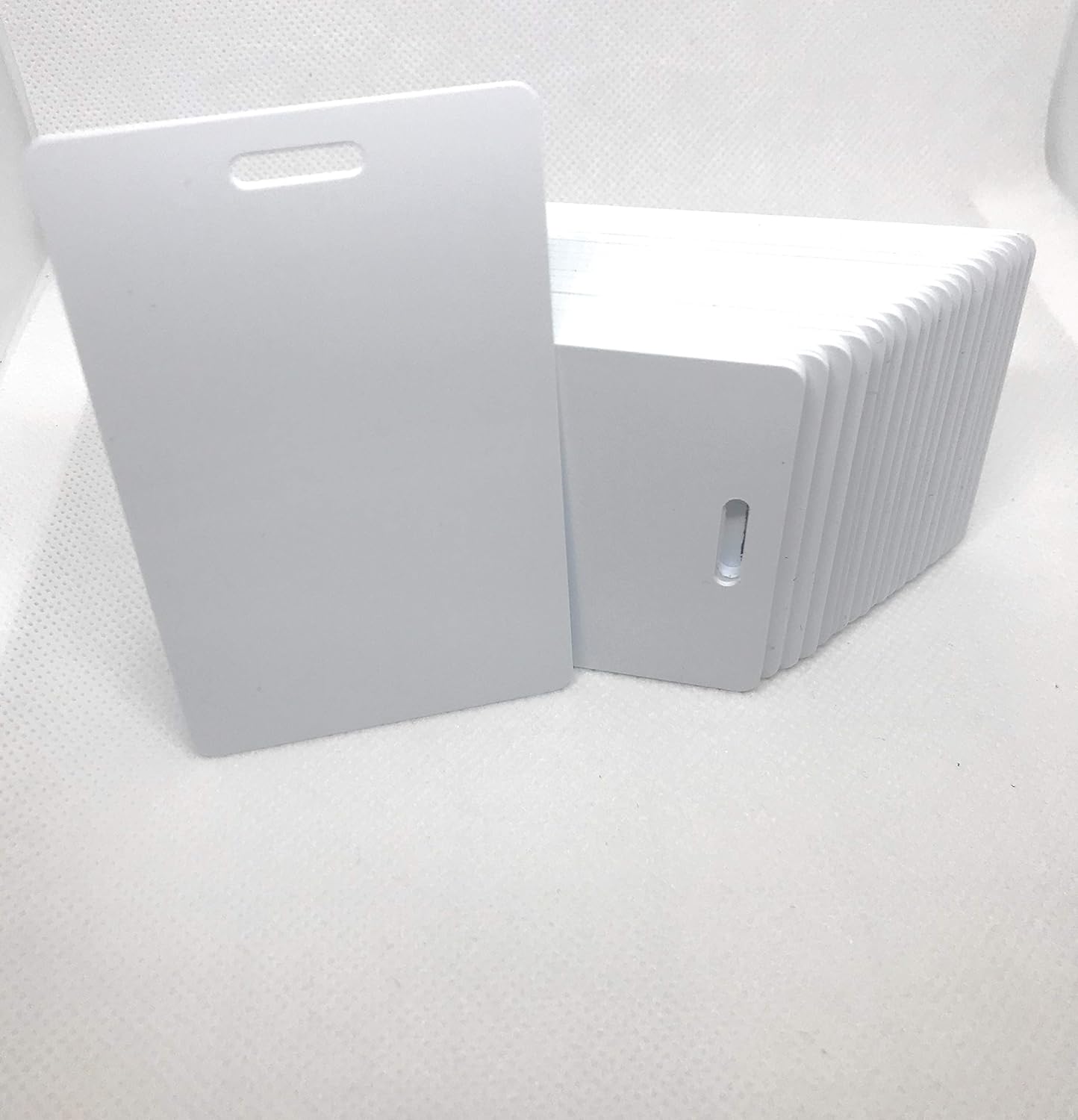 100 Blank White PVC Plastic Photo ID Card M4802