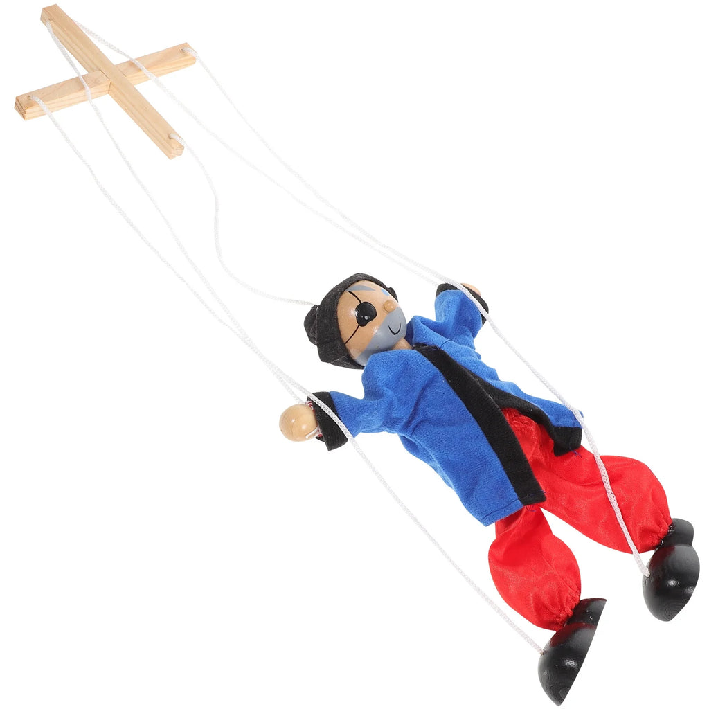 Wooden Pirate Marionette Puppet C782578