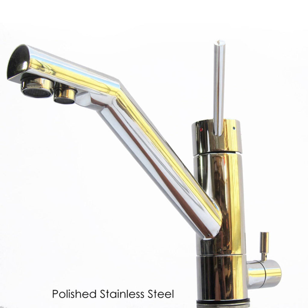 Solid Polished Stainless Steel Kitchen Faucet with Built in Water Dispenser P846