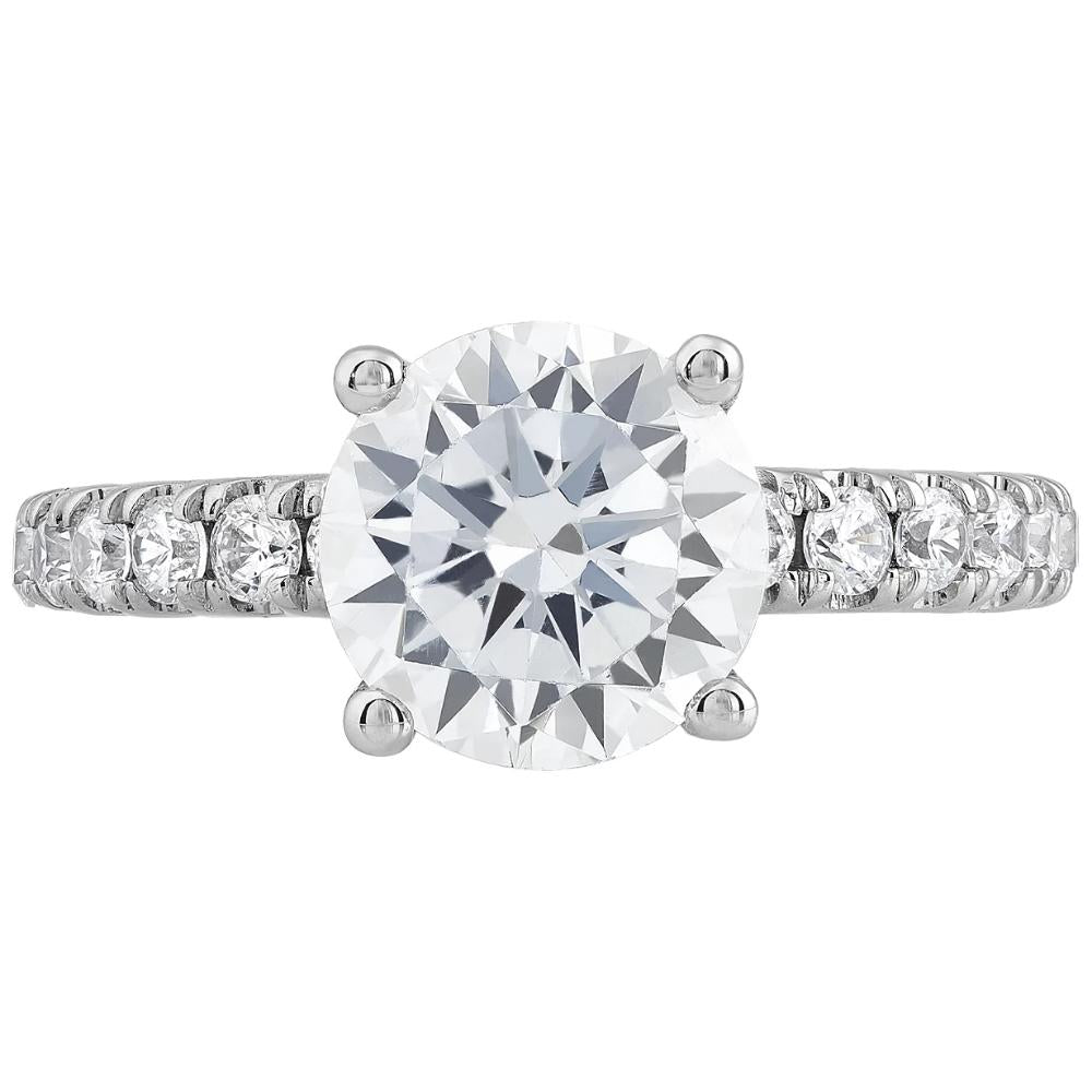 4Ct Diamond Engagement Ring in 14k White, Yellow, or Rose Gold P447867