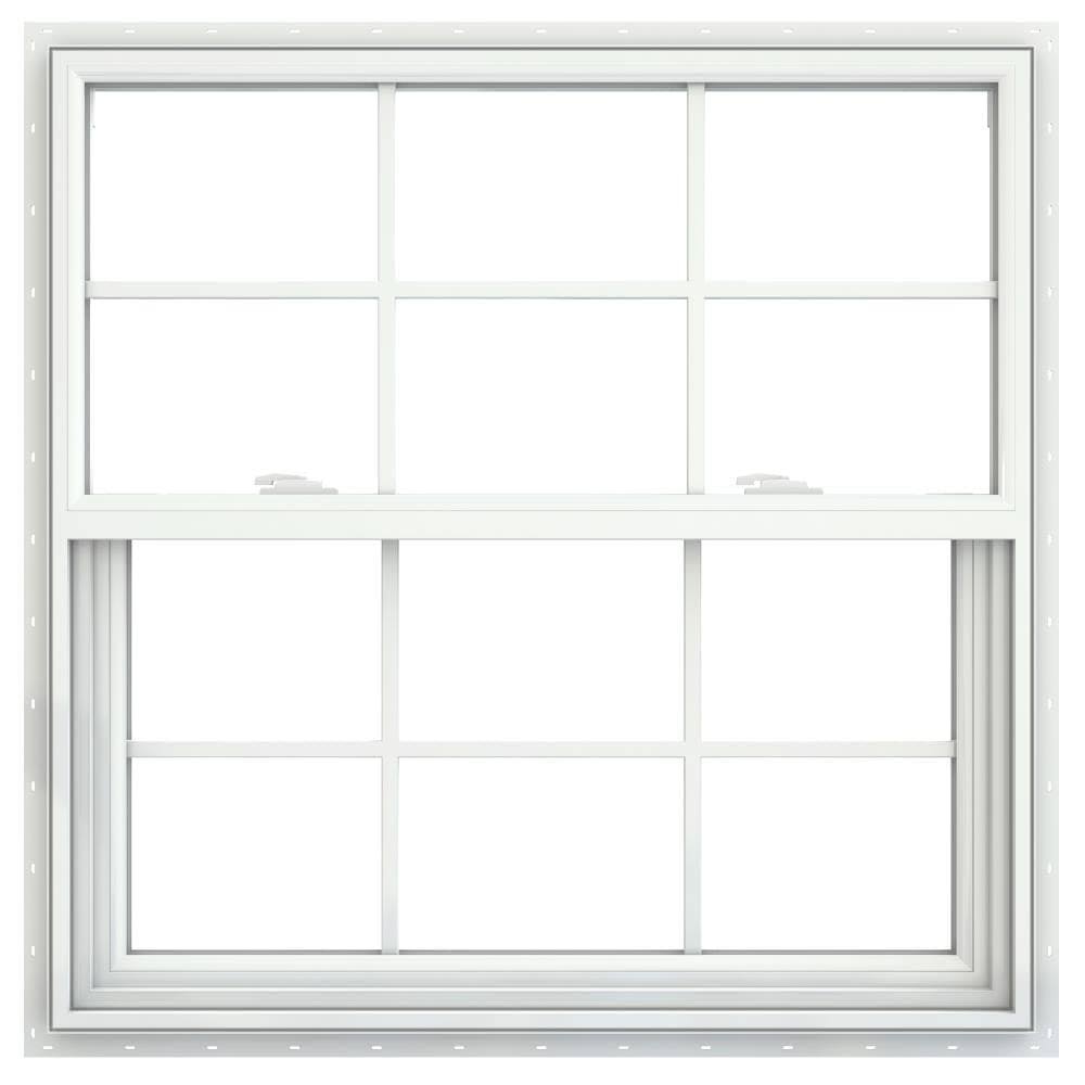 White Vinyl Single Hung Window O51687