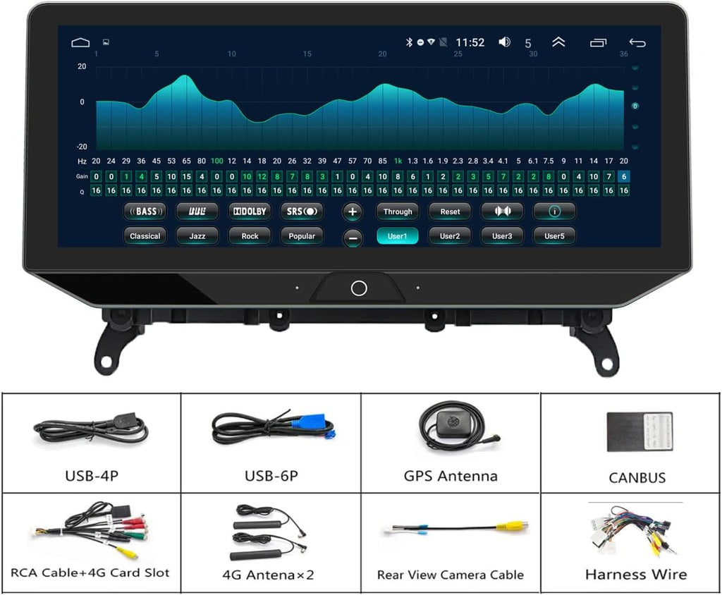 12.3inch Touch Screen Wireless Carplay Android Stereo R198