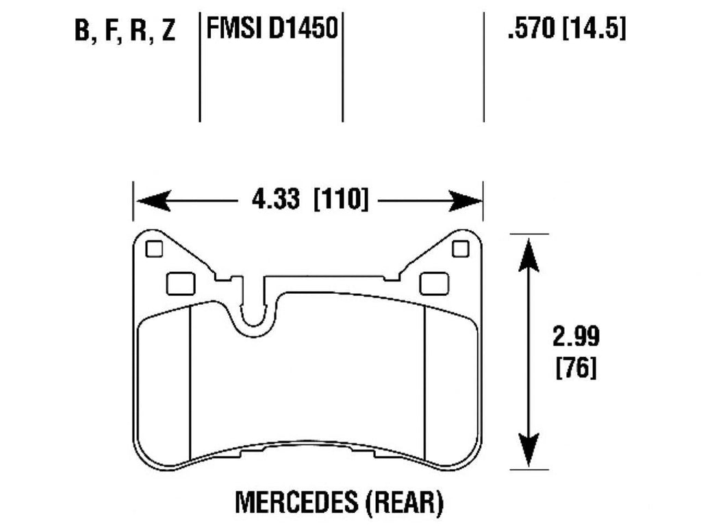 Hawk Performance HPS 5.0 Brake Pads N23398