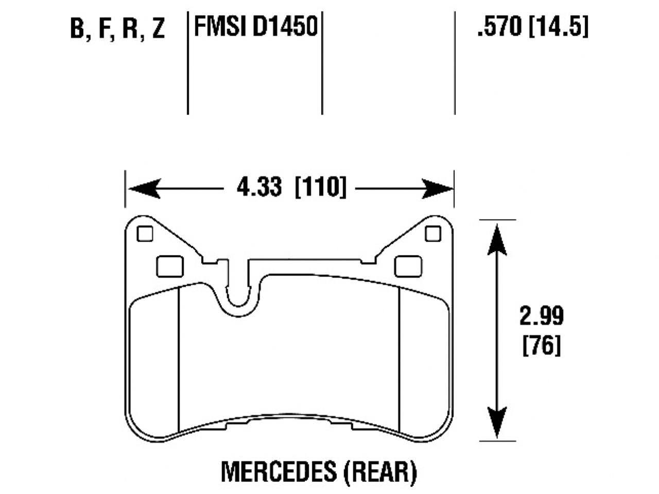 Hawk Performance HPS 5.0 Brake Pads N23398