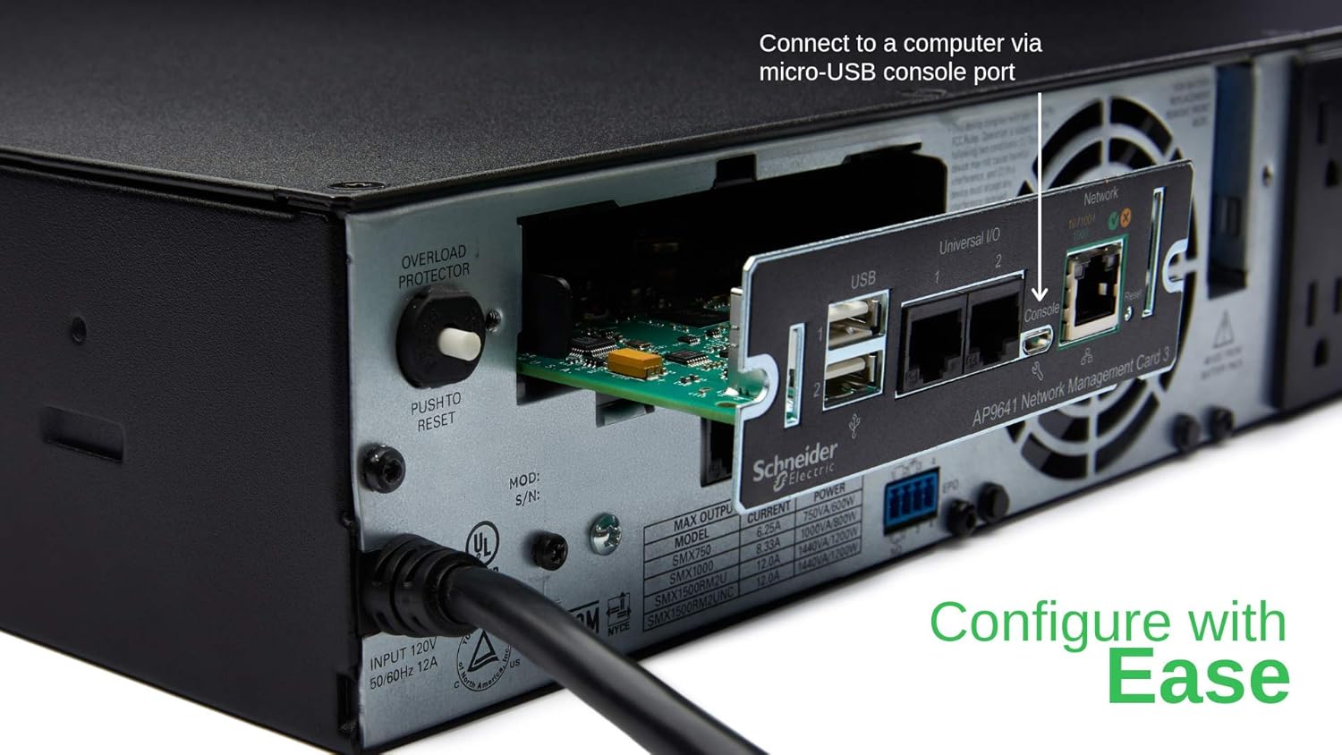 APC UPS Network Management Card 3 with 2 USB Ports and Temperature Monitoring I606628