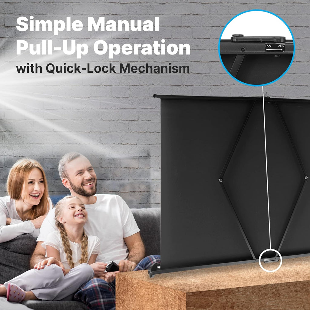 40 Inch Portable Projector Screen with Stand F9222