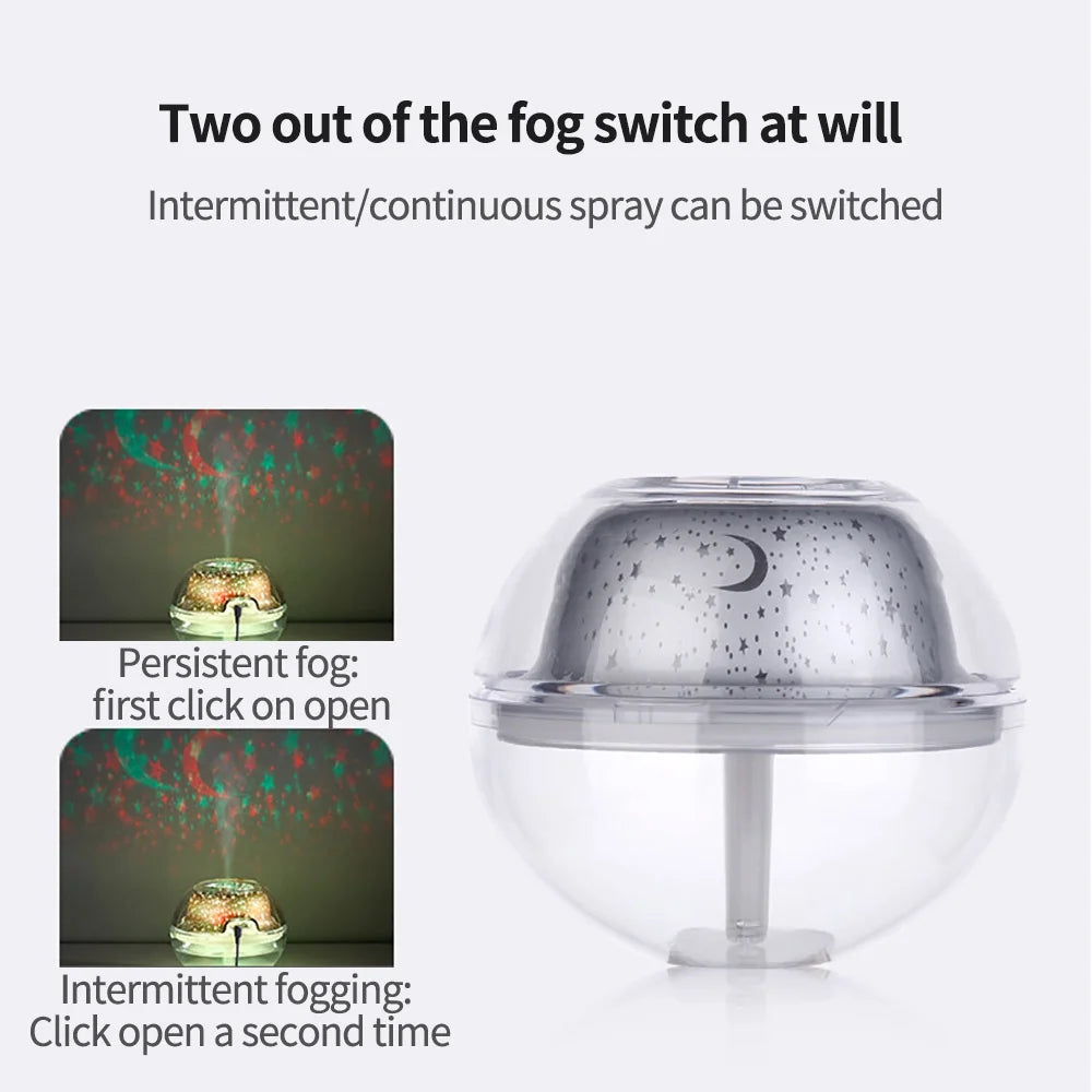 500ml USB Mini Air Humidifier With Night Light F4076