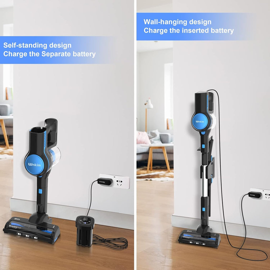 Cordless Stick Vacuum Cleaner with 23Kpa 200W Brushless Motor, 3 Suction Mode, 2200mAh Rechargeable Battery, 6-in-1 Lightweight Y58910