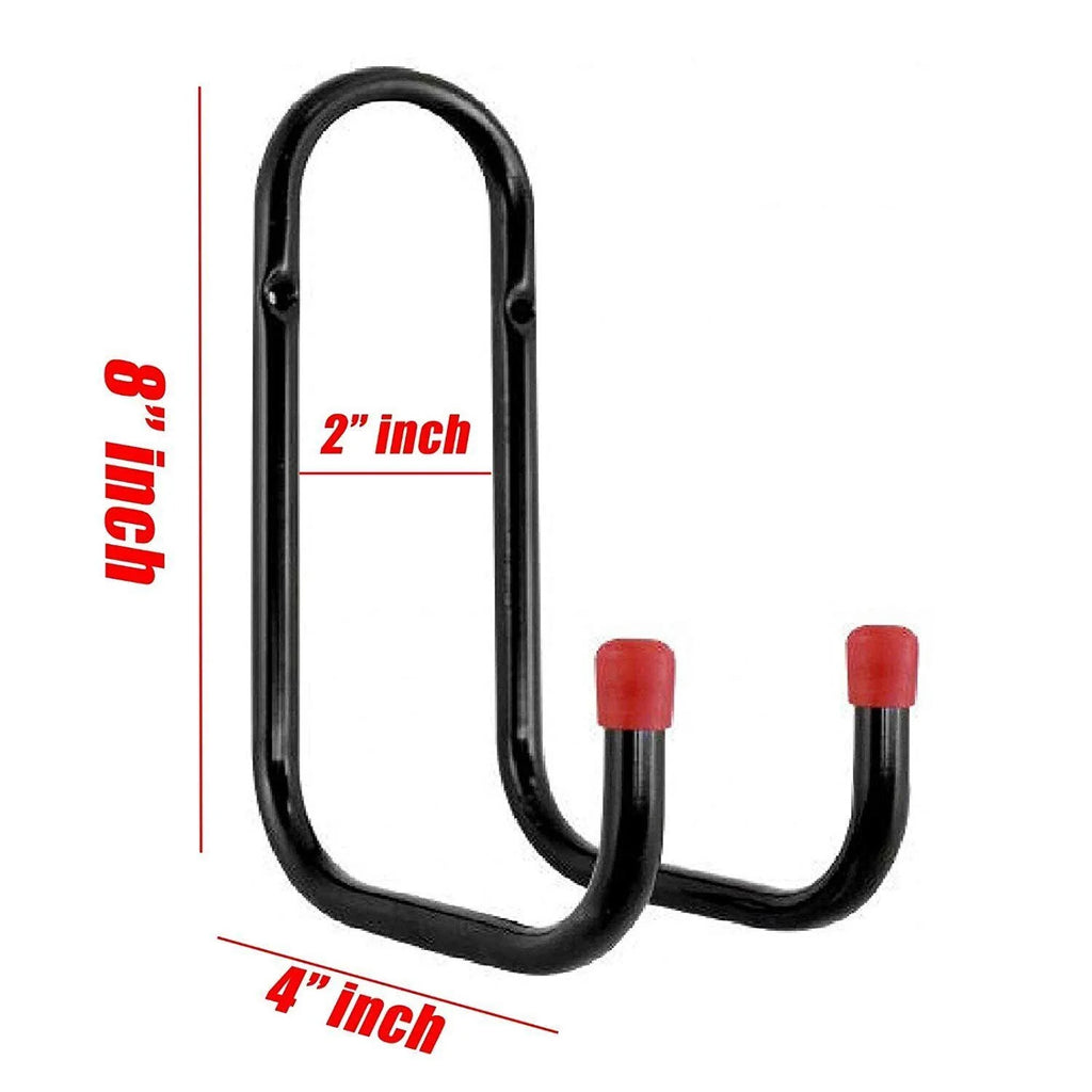 2-Piece Heavy Duty Metal Wall Mount Double J Bicycle Bike Hooks Hanger V903