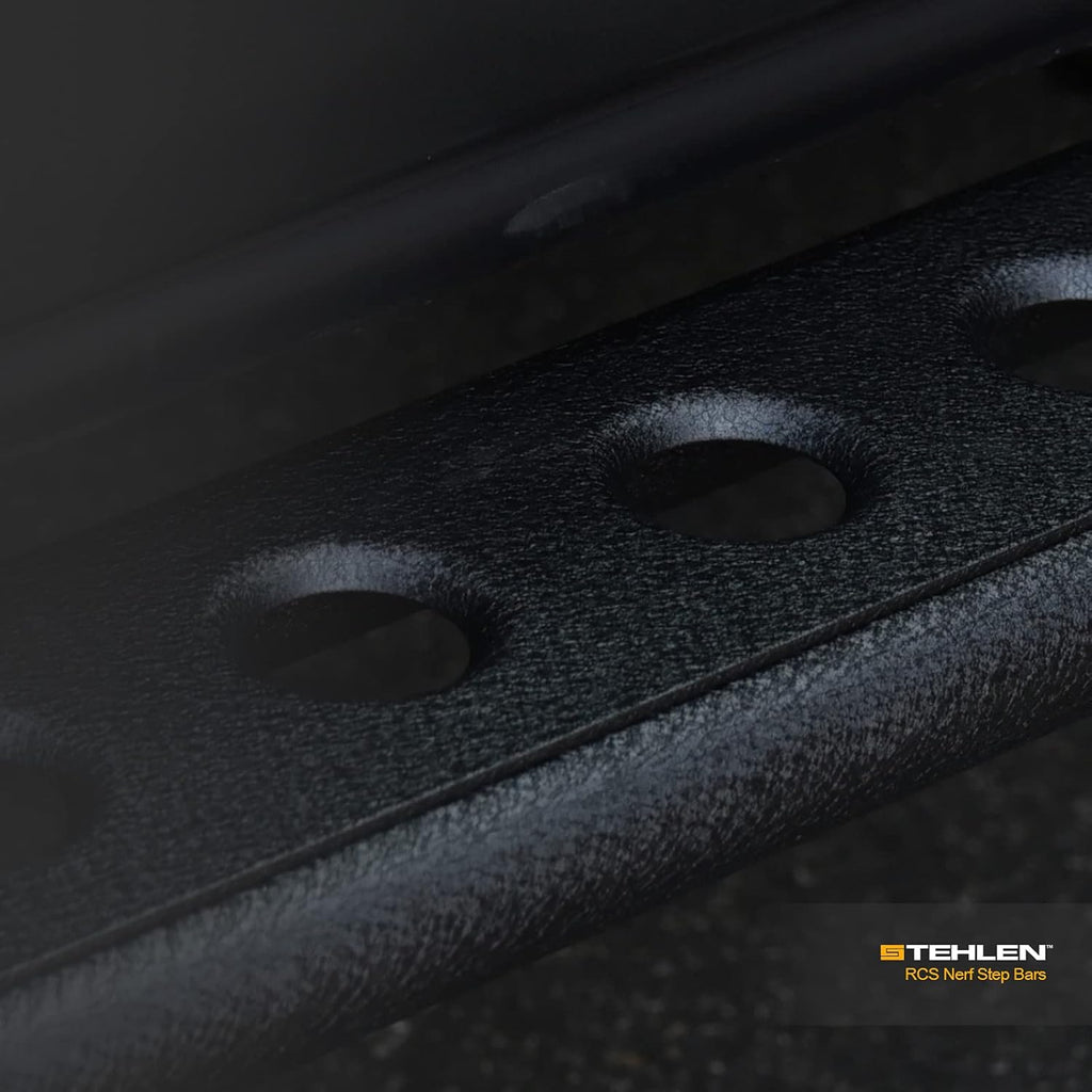 Textured Black Rock Slider Side Step Rails for Ram 1500 Crew Cab G826234