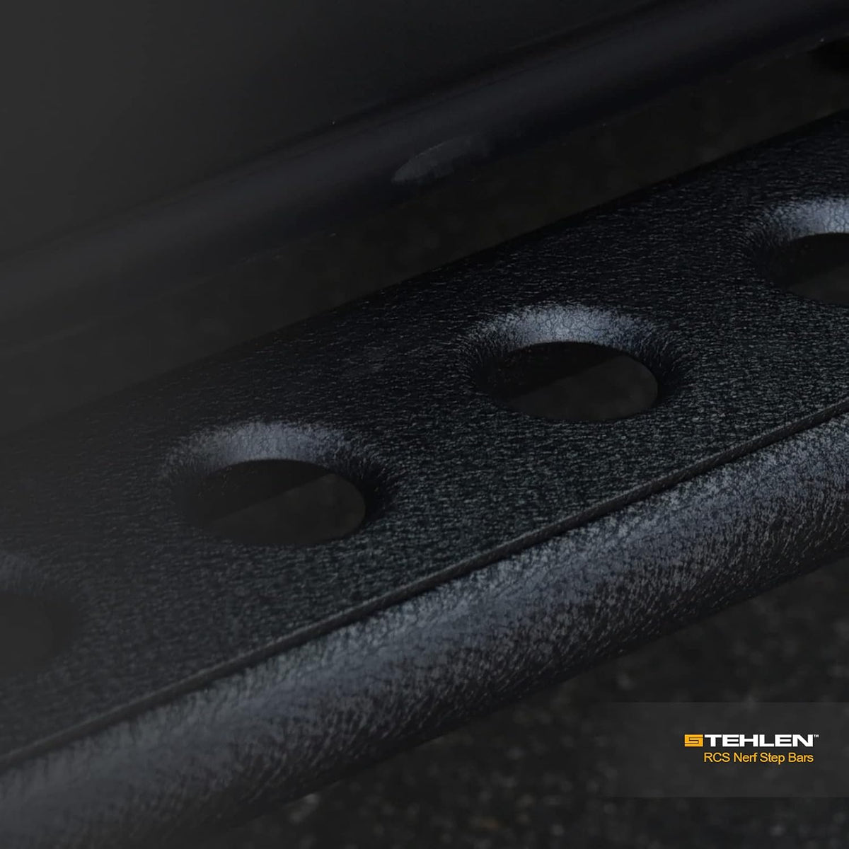 Textured Black Rock Slider Side Step Rails for Ram 1500 Crew Cab G826234