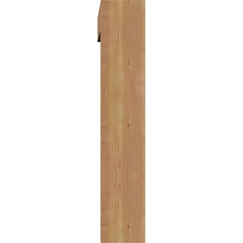 5 1/2x22W x 30x22D x 30x22H Western Red Cedar Bracket with Offset Brace V6753