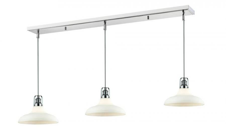 3 Light Island/Billiard Light, Old Silver T8071