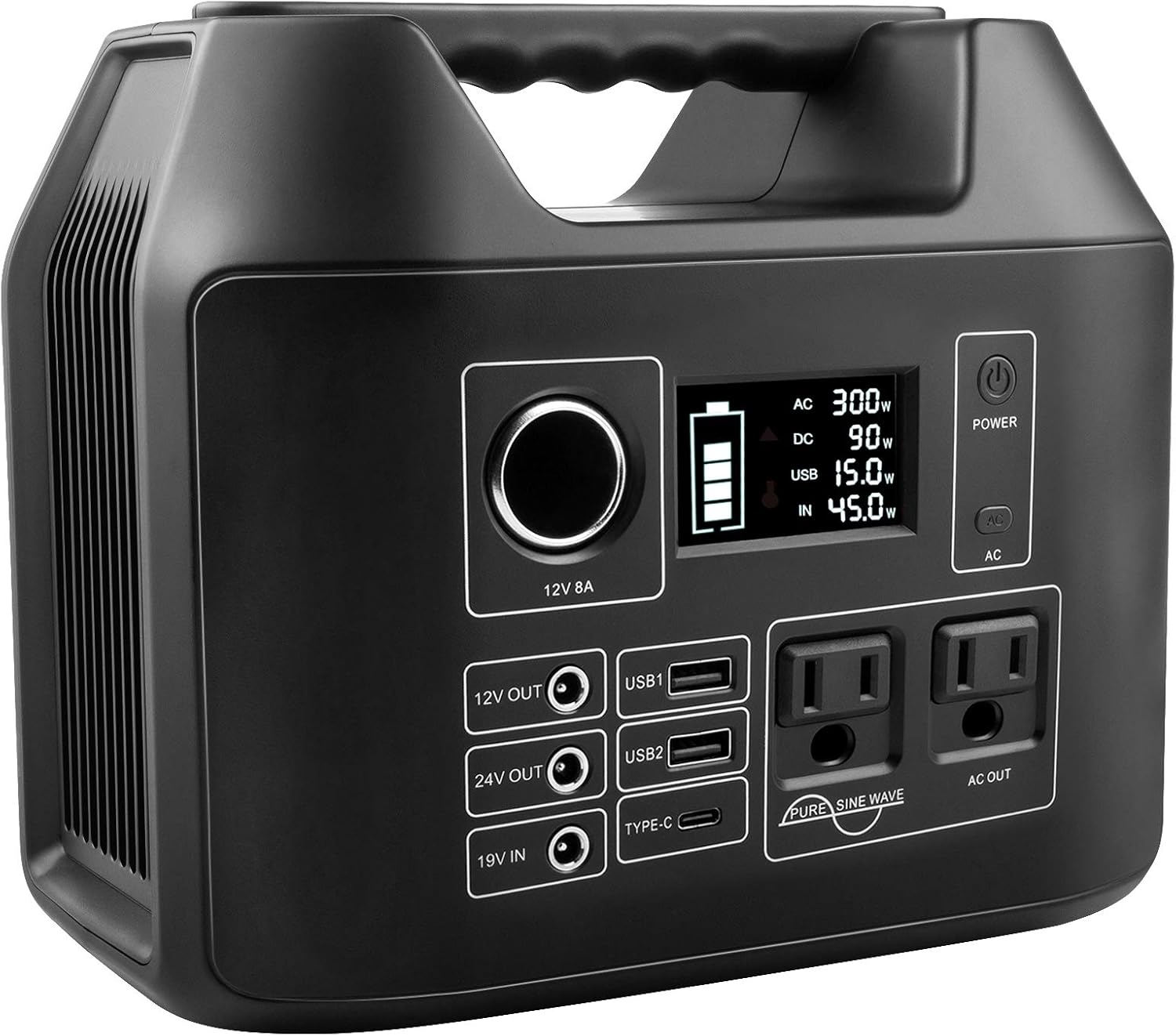 300W Portable Power Station 298Wh Lithium Battery with 8 Outputs P85671