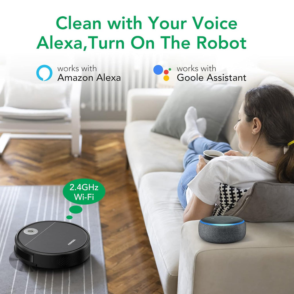 Robot Vacuum Cleaner, 1700pa Suction, 170min Runtime T1512