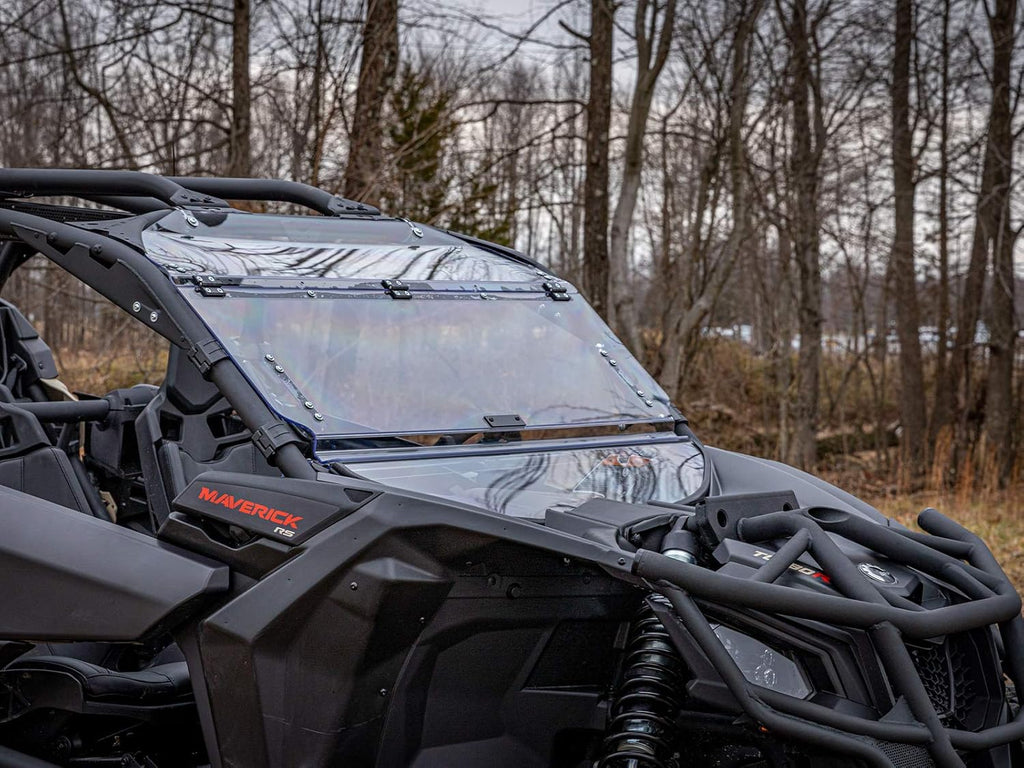 Scratch Resistant Flip Windshield for Can-Am Maverick X3, 1/4 Thick Polycarbonate H66362