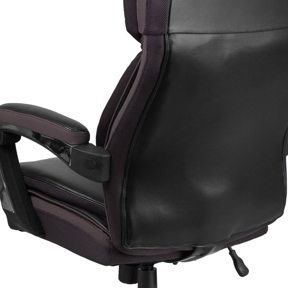 Black LeatherSoft Ergonomic Office Chair with Adjustable Headrest C2999