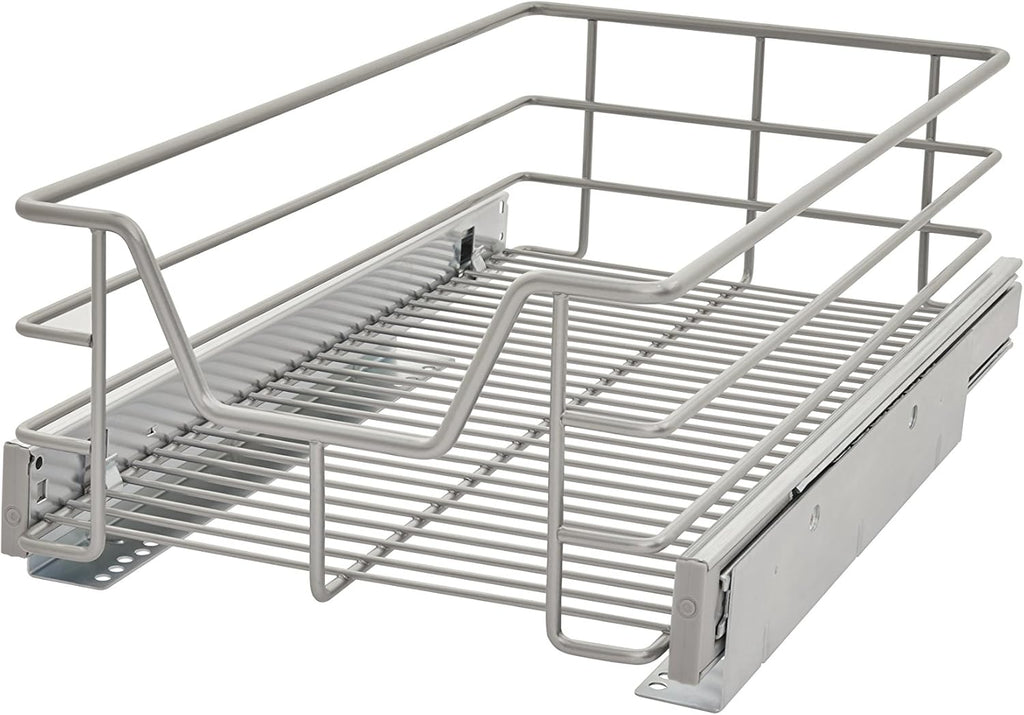 11.5-Inch Wide Kitchen Single Tier Cabinet Pull Out Basket H1791
