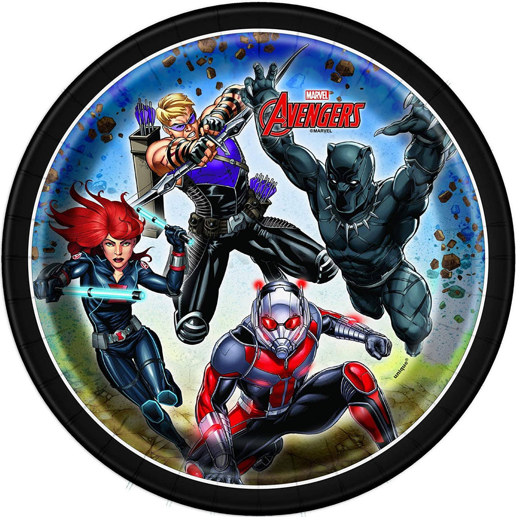 Avengers Birthday Decorations Plates Napkins Cups Table Cover Banner Plastic Cutlery Serves P250621