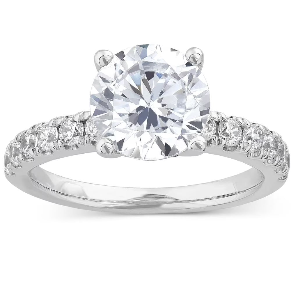 4Ct Diamond Engagement Ring in 14k White, Yellow, or Rose Gold P447867