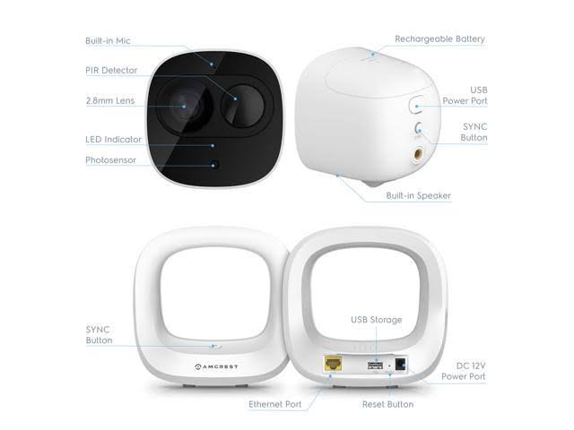 2MP Smart Home Battery Camera System S656