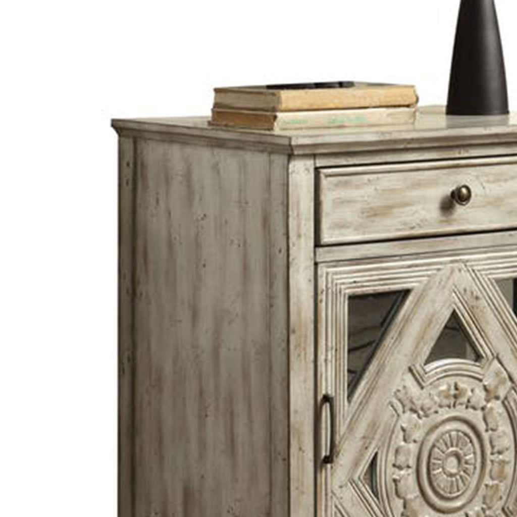 Antique White Side Table Z672116