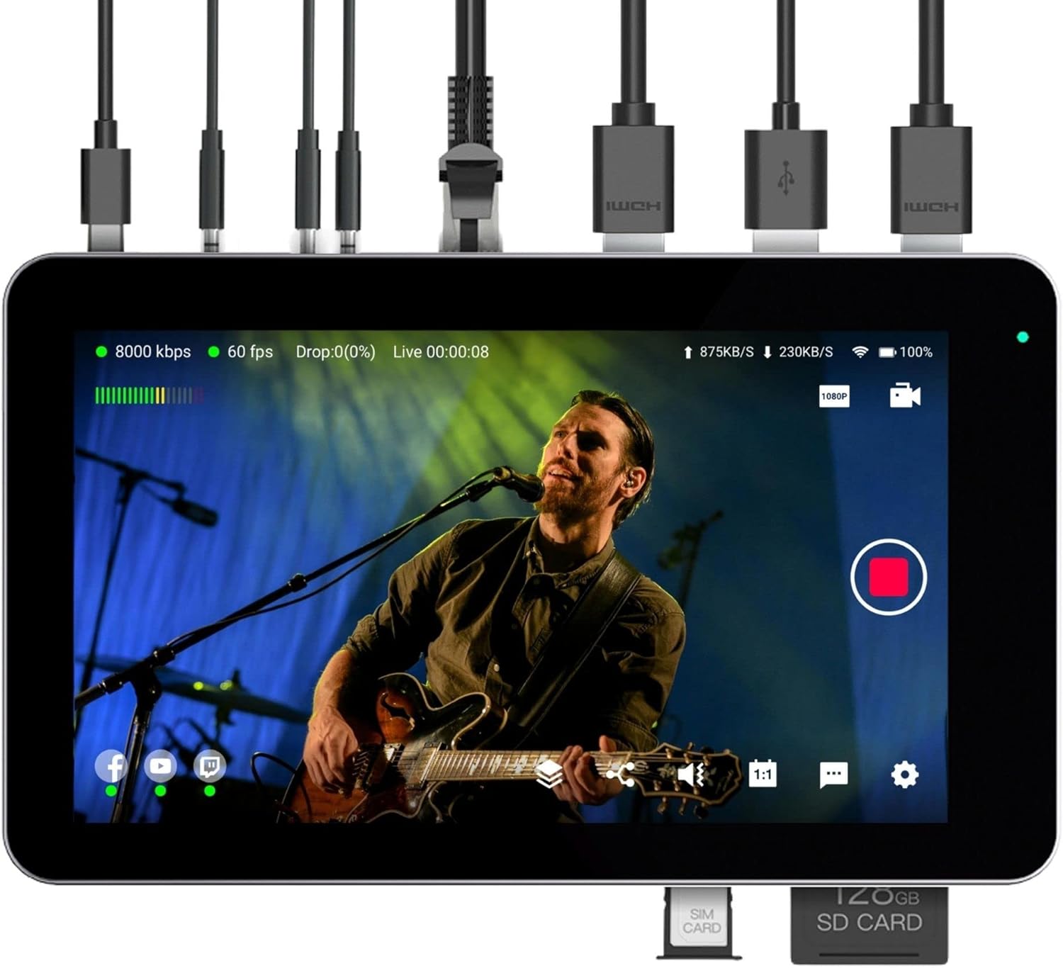 Ultra-Portable All-in-One Live Streaming Encoder & Monitor S944364