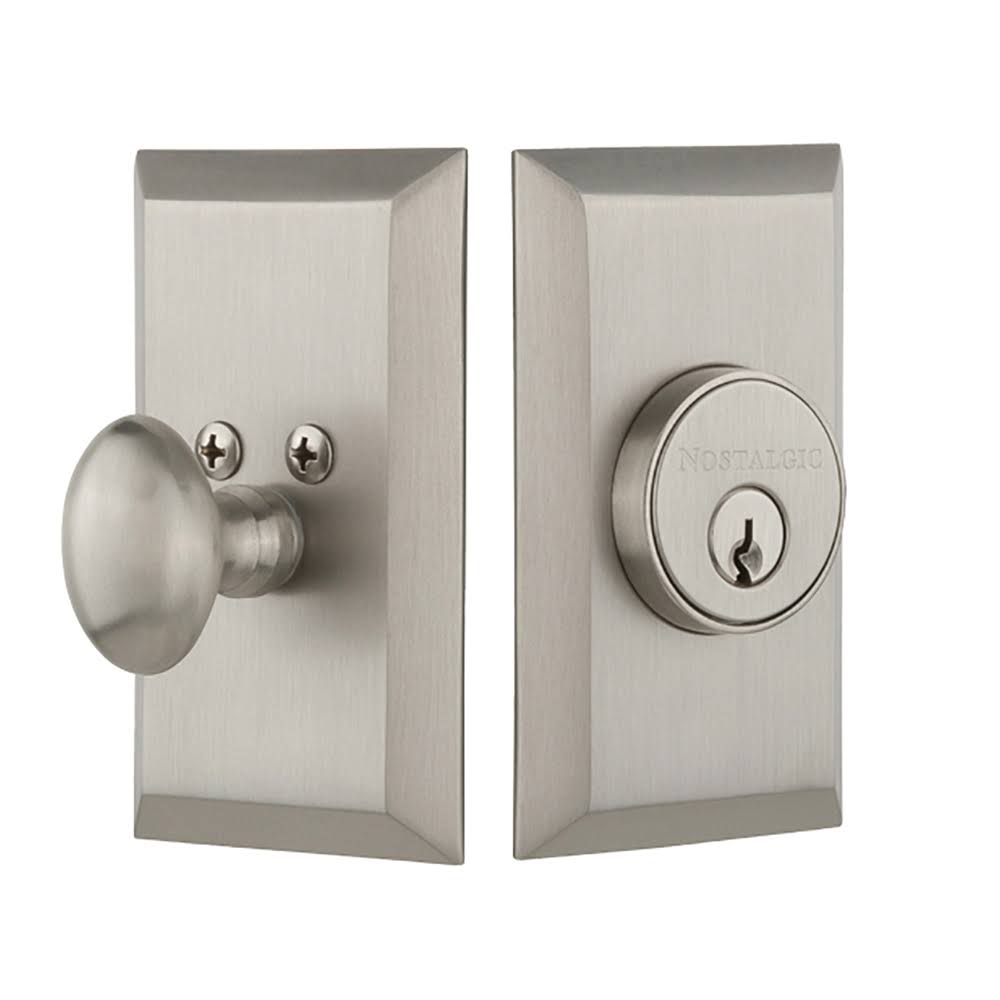 Satin Nickel Single Cylinder Deadbolt T443