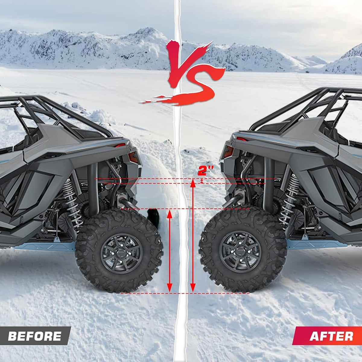 UTV Front & Rear Full Suspension Lift Kit for Kawasaki Teryx 750 800 K189