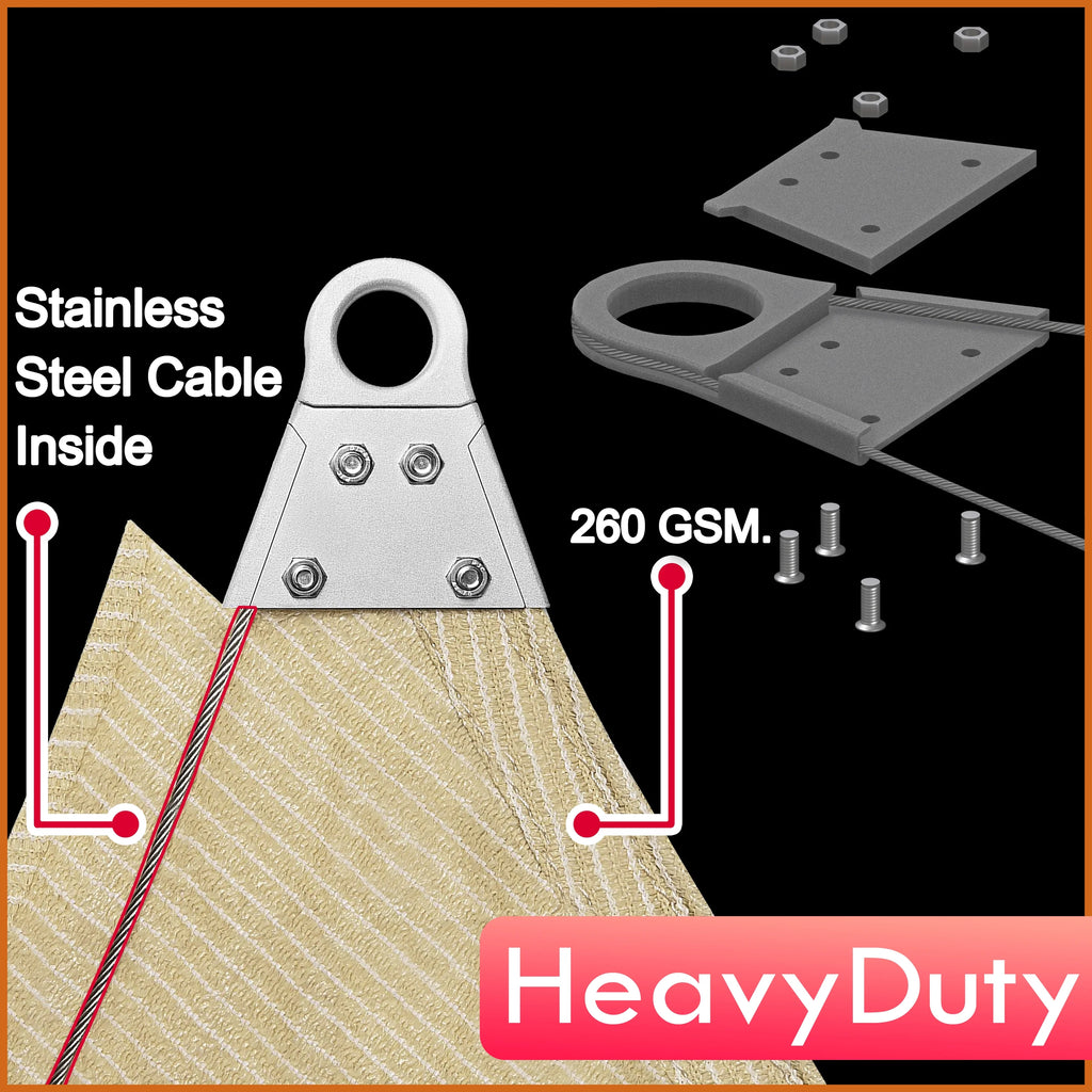 Grey Right Triangle Sun Shade Sail Canopy Awning A208236