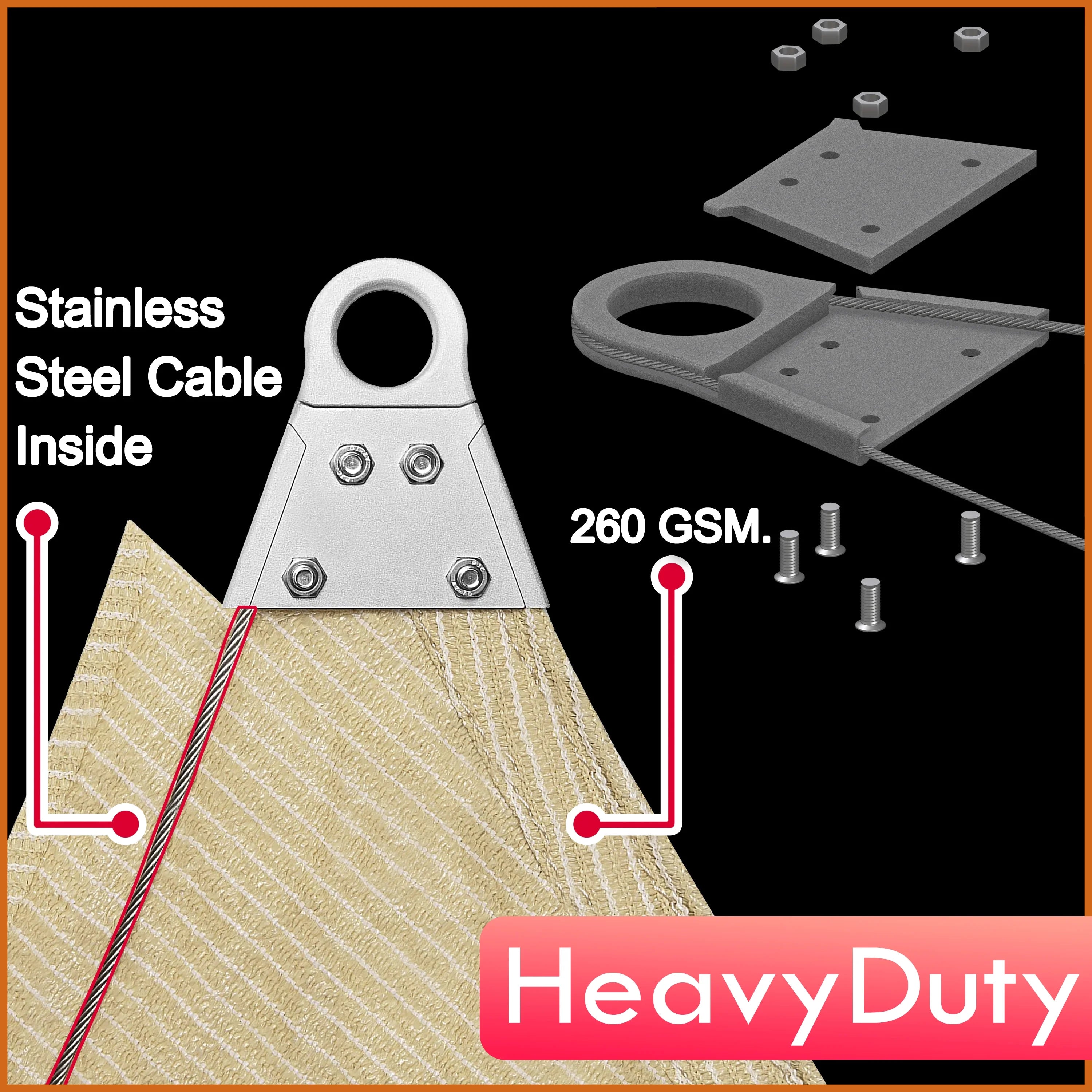 Grey Right Triangle Sun Shade Sail Canopy Awning A208236