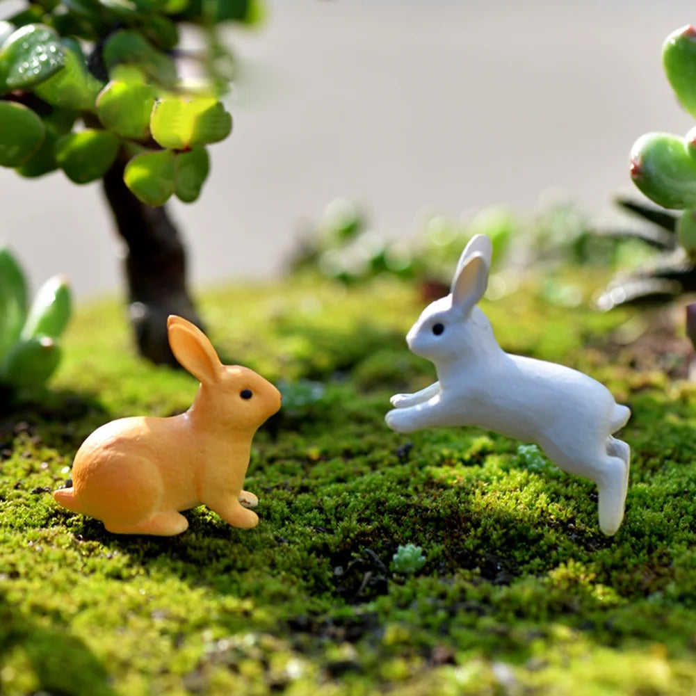 Rabbit Miniature Landscape Garden Decor Ornament Q38237