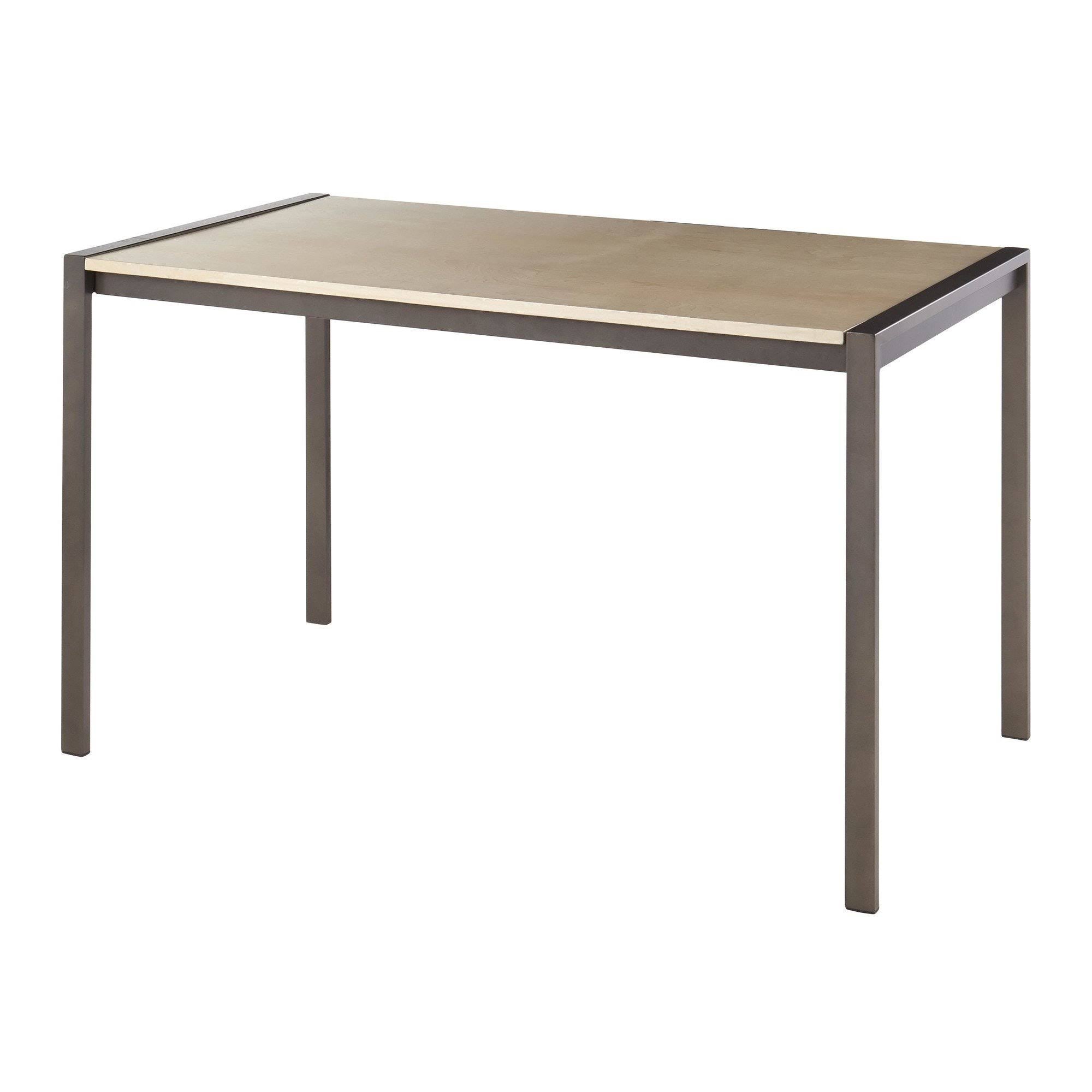 Antique Steel Black Wood Dinette Table P8513