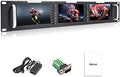 Triple 5" 2RU 800×480 Broadcast LCD Rack Mount Monitor with 3G-SDI, HDMI, AV Input and Output W4257
