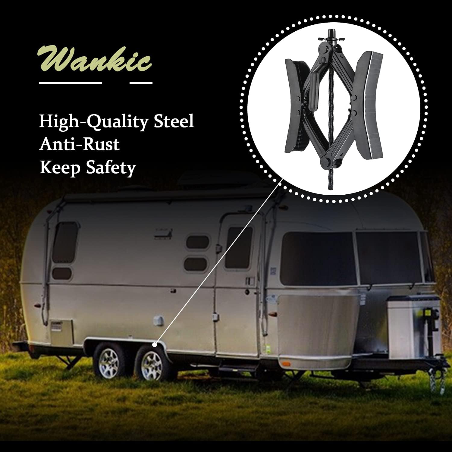 Camper Wheel Chock X Shaped RV Chocks Stabilizer Tire Wheel Chock Pair A981