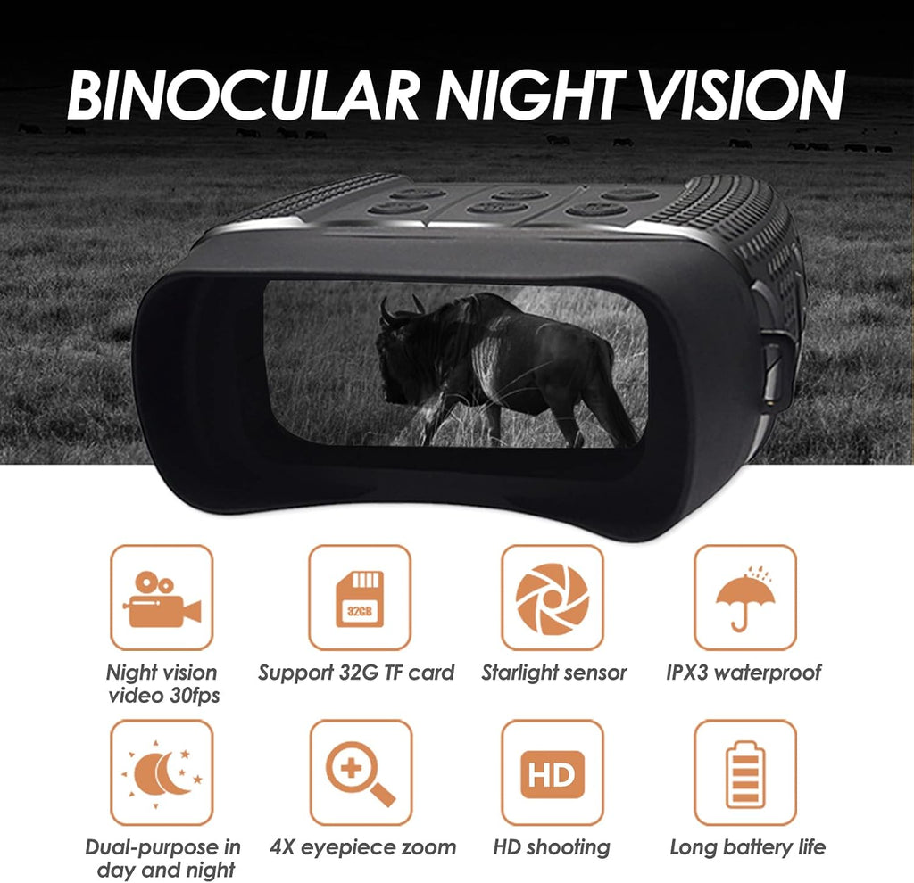 Night Vision Goggles with 2.31'' LCD Digital Infrared Binoculars with 32GB TF Card P4059