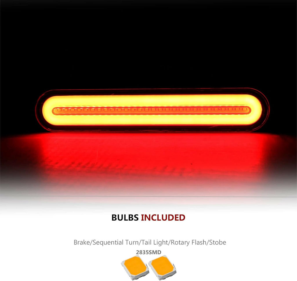 9.25" 100LEDs Truck Trailer Lights with Brake, Turn, Tail Light, Pack of 2 X3336