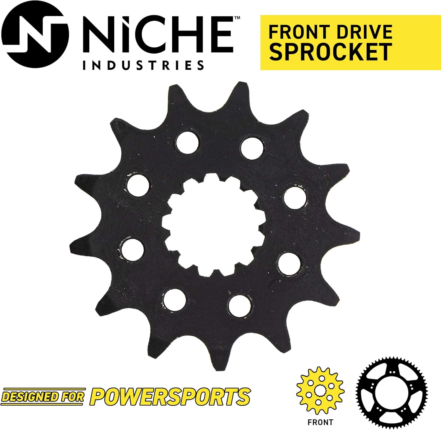 Drive Sprocket Chain Combo Front 13 Rear 40 Tooth 520NZ Standard 92 Links Pack of 2 Y884