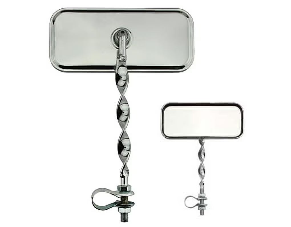 Chrome Twisted Bicycle Mirror Y361