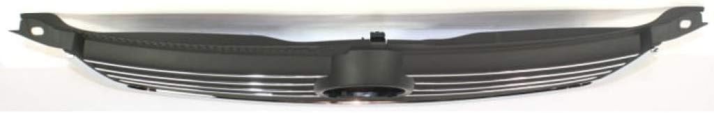 Black Shell & Insert Grille Assembly with Chrome Molding Z346839