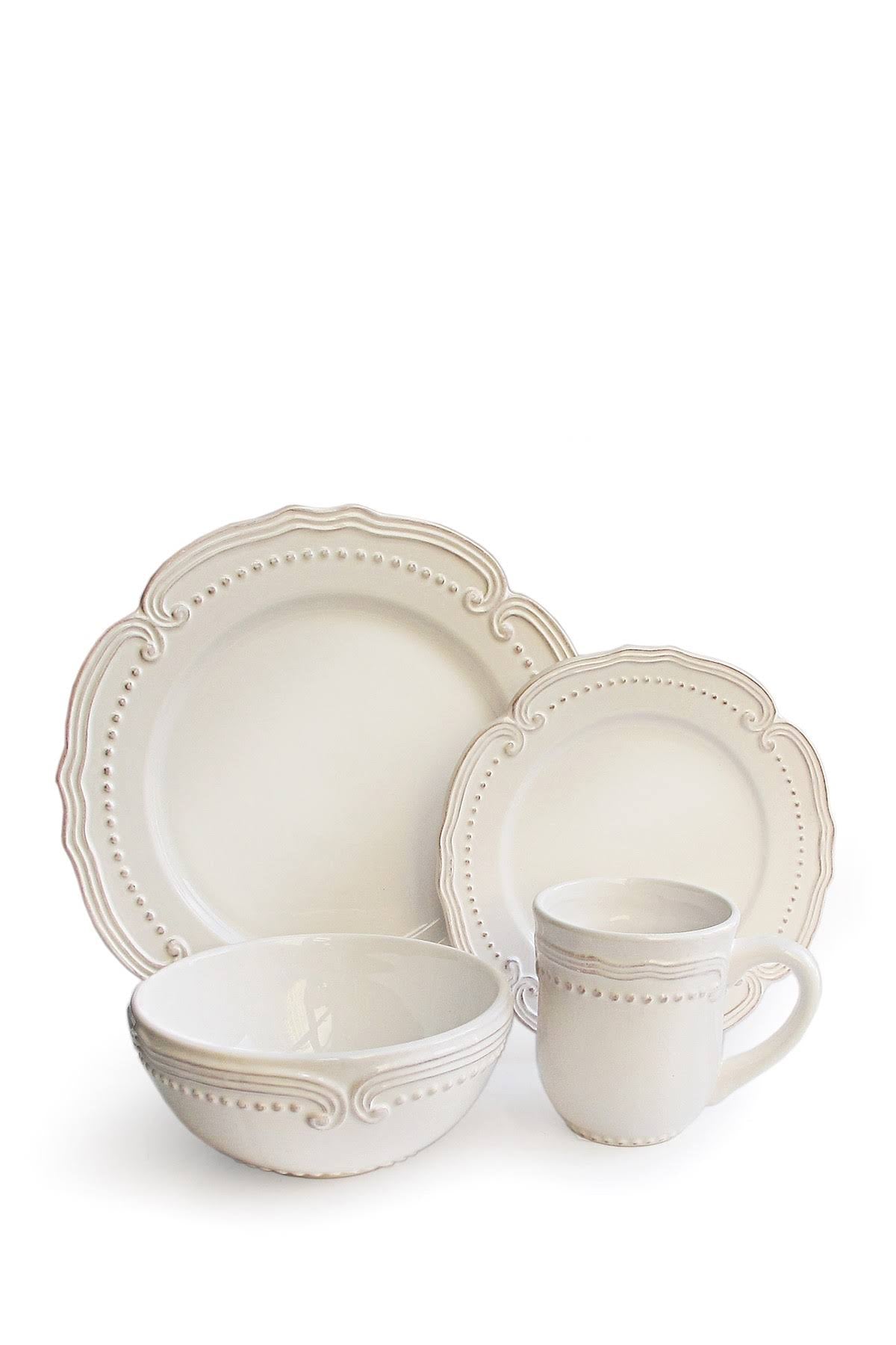 16 Piece White Dinnerware Set S3019