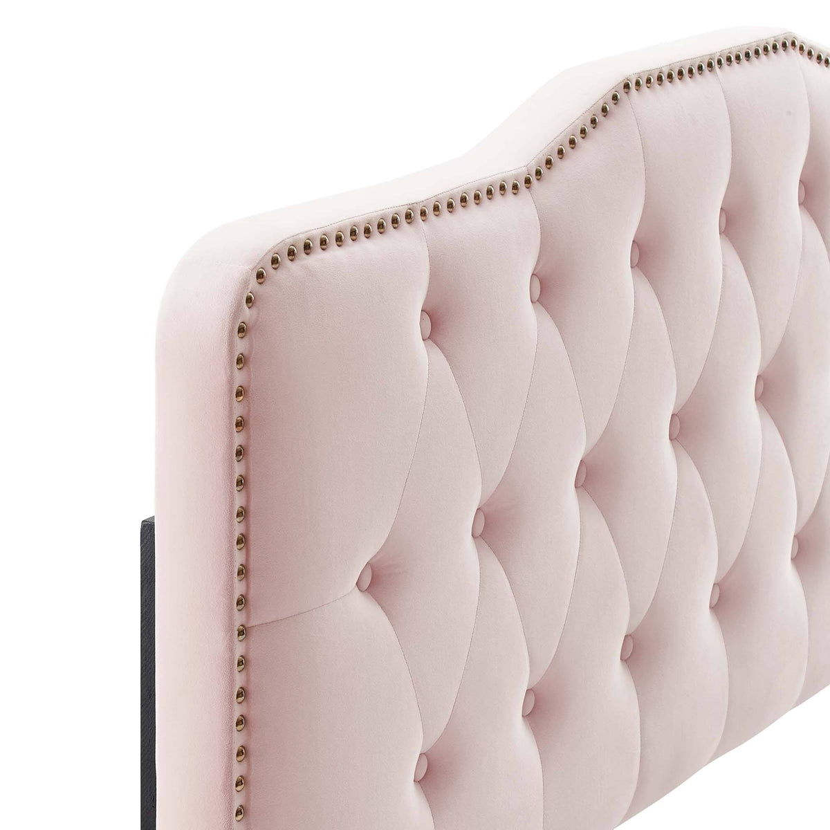 Pink Tufted Velvet Full/Queen Headboard D63677