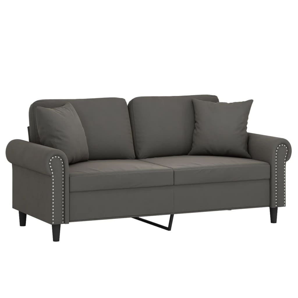 2-Seater Sofa Dark Gray 55.1" T1408
