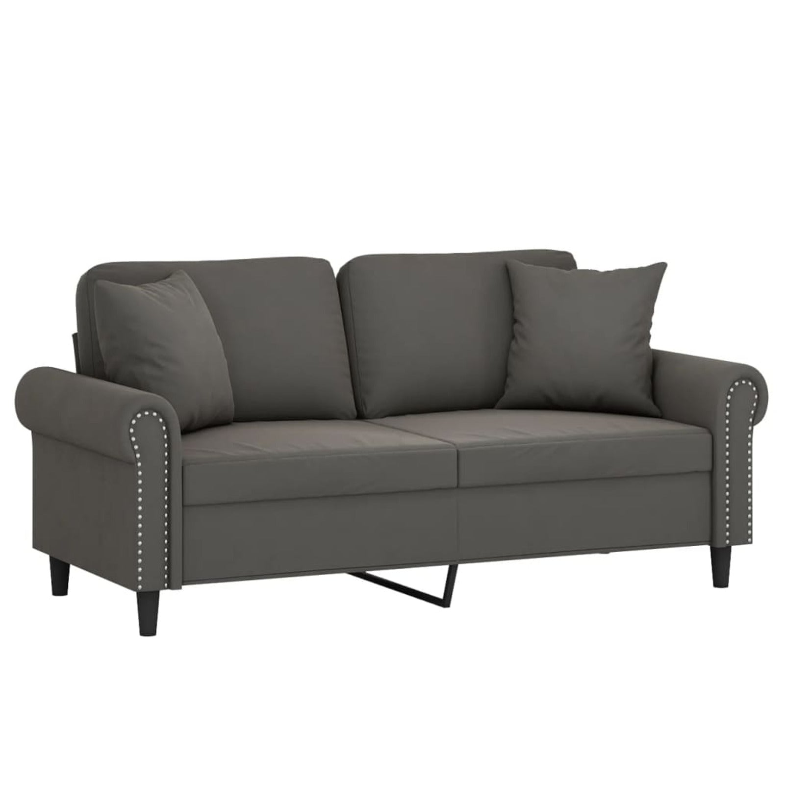 2-Seater Sofa Dark Gray 55.1" T1408