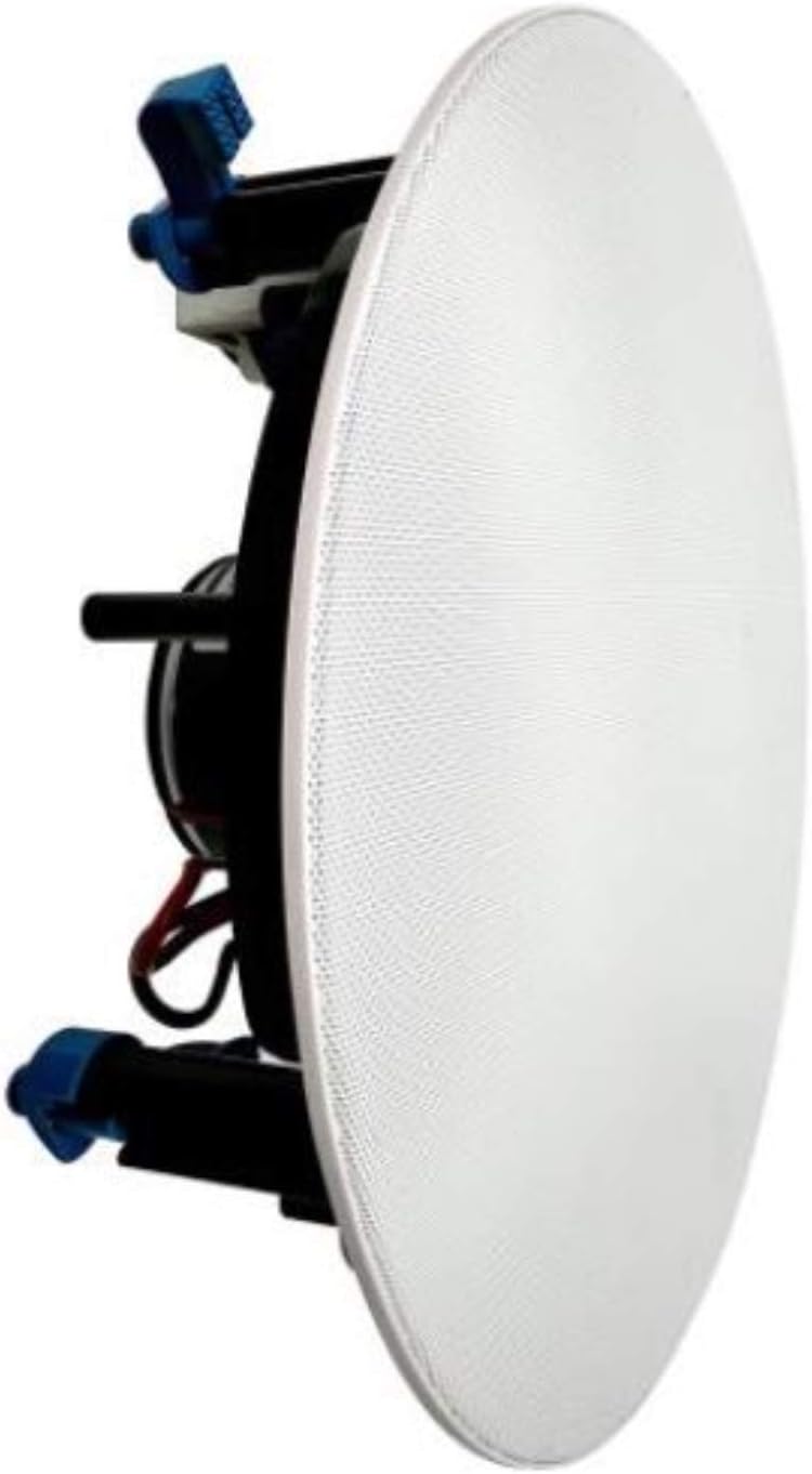 White Pack of 2 8” 2-Way 70V in-Wall & in-Ceiling Flush Mount Speaker S405253