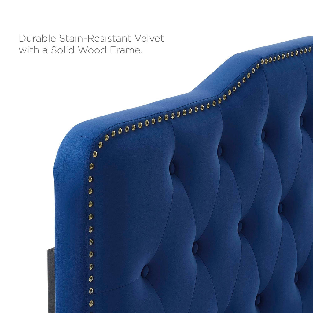 Pink Tufted Velvet Full/Queen Headboard D63677