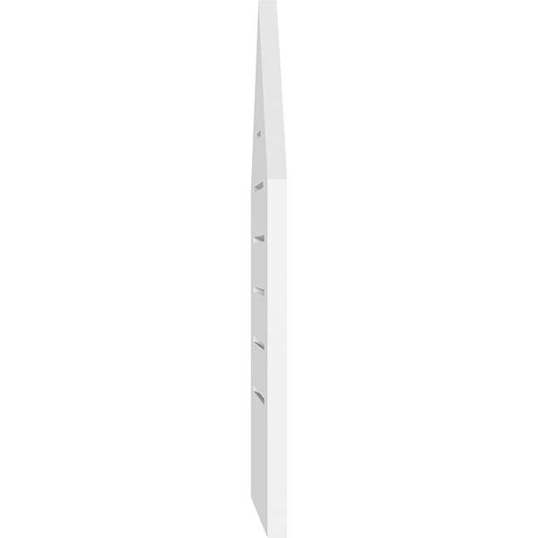 Peaked Top Surface Mount PVC Gable Vent O723304